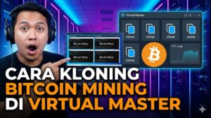 Cara Kloning Bitcoin Mining di Virtual Master, Menjalankan Banyak Mining Tanpa HP Tambahan
