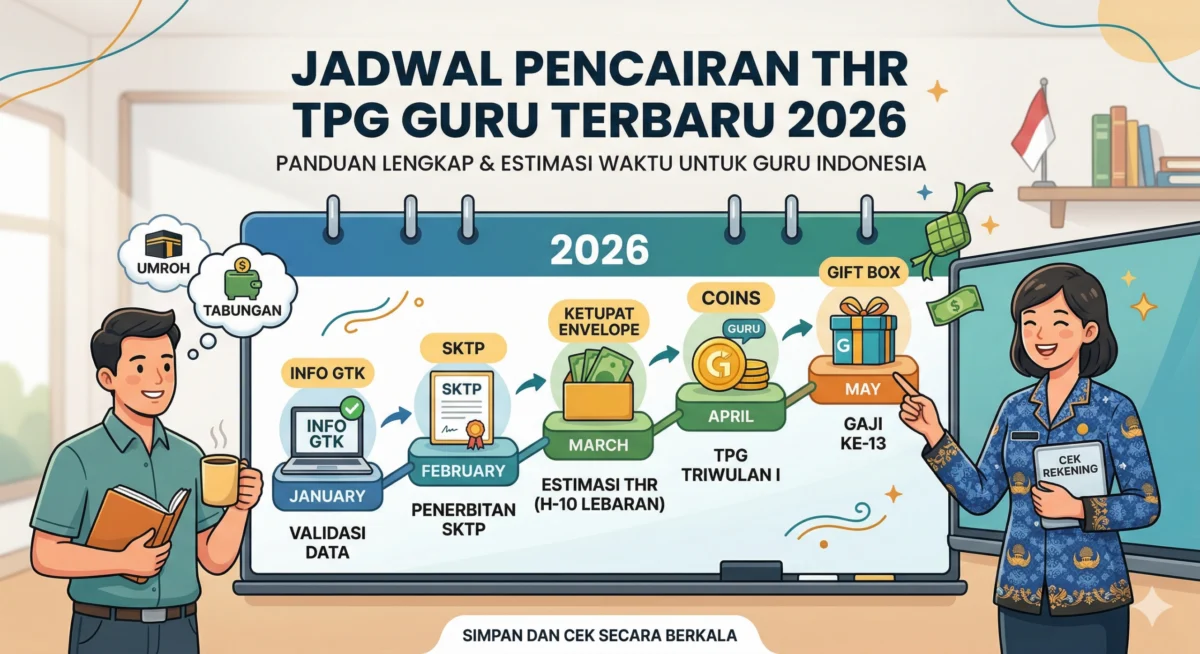 Jadwal Pencairan THR TPG Guru Terbaru 2026