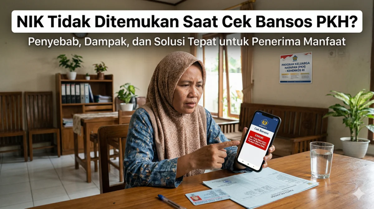 NIK Tidak Ditemukan Saat Cek Bansos PKH?