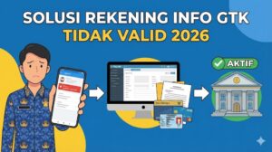 Tunjangan Terancam Gagal Cair? Cek Cara Mengatasi Rekening Bank Tidak Valid di Info GTK 2026 Biar Aman