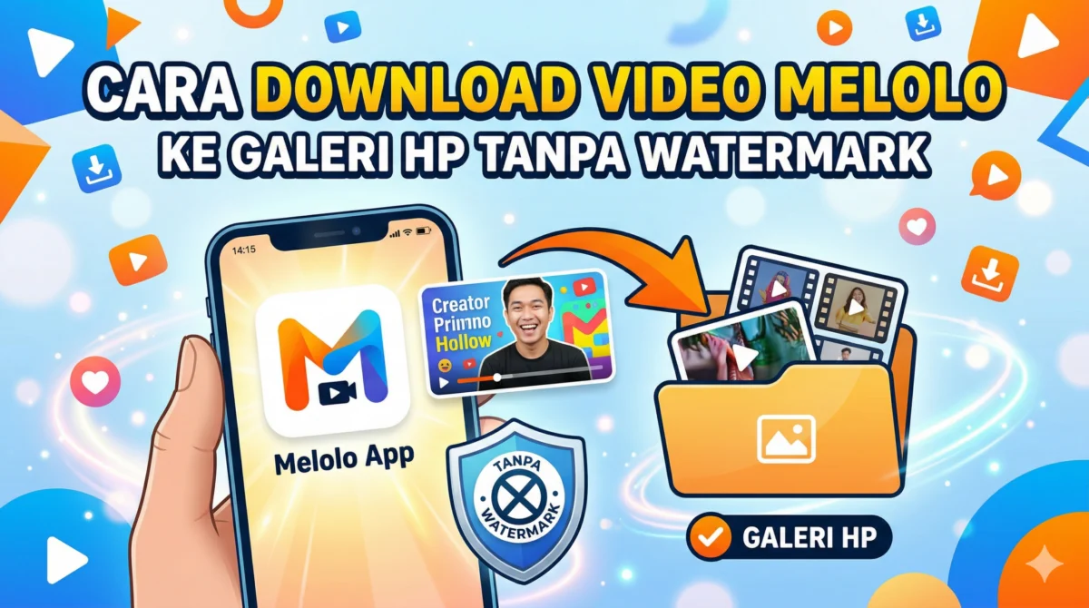 Cara Download Video Melolo ke Galeri HP Tanpa Watermark