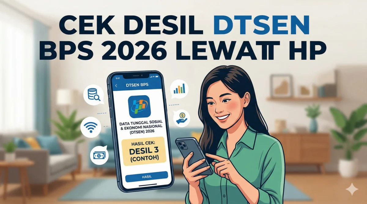 Cek Desil DTSEN BPS 2026 Lewat HP