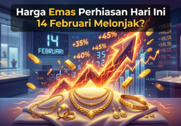 Harga Emas Perhiasan Hari Ini 14 Februari Melonjak? Cek Rinciannya Buat Kado Valentine