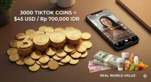3000 Koin TikTok Berapa Rupiah? Ini Cara Menghitungnya