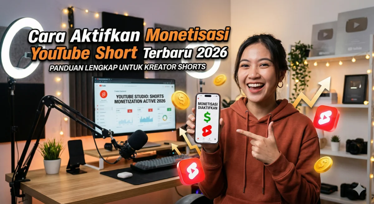 Cara Aktifkan Monetisasi YouTube Short Terbaru 2026