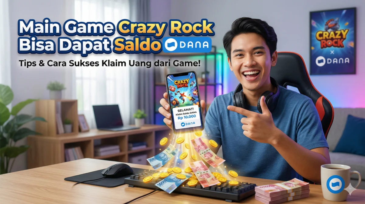 Main Game Crazy Rock Bisa Dapat Saldo DANA
