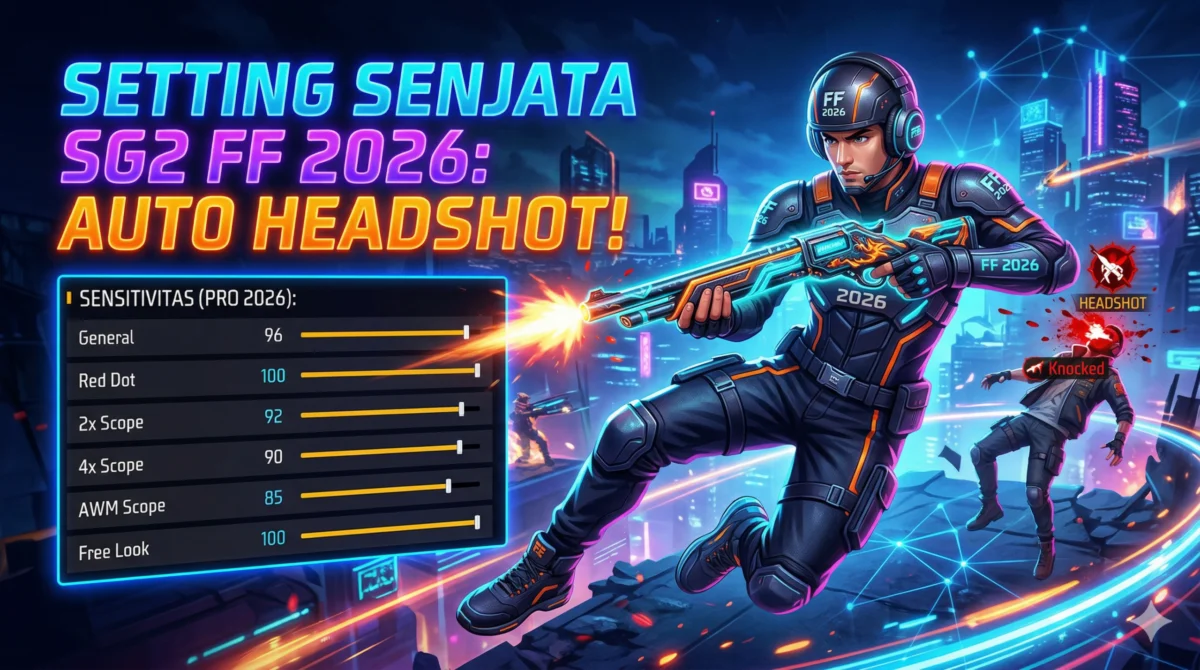 Setting Senjata SG2 FF 2026 Auto Headshot