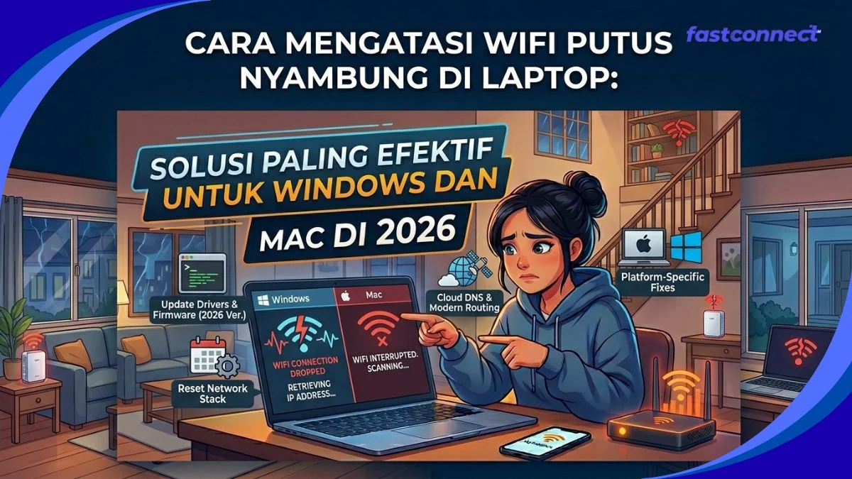 Cara Mengatasi WiFi Putus Nyambung di Laptop: Solusi Paling Efektif untuk Windows dan Mac di 2026
