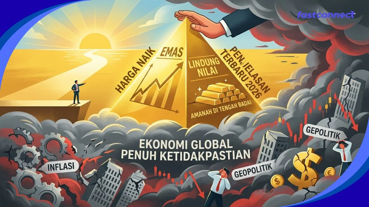 Kenapa Harga Emas Naik Saat Ekonomi Global Penuh Ketidakpastian?
