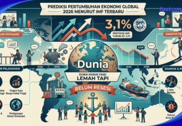 Prediksi Pertumbuhan Ekonomi Global 2026 Menurut IMF Terbaru: Turun ke 3,1%, Dunia Masuk Fase “Lemah tapi Belum Resesi”