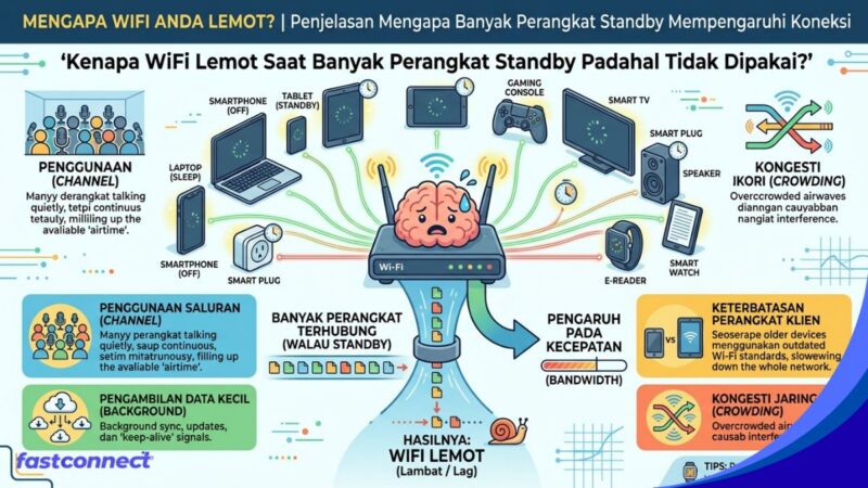 Kenapa WiFi Lemot Saat Banyak Perangkat Standby Padahal Tidak Dipakai? Mengungkap Alasan Teknis dan Solusi Terampuhnya