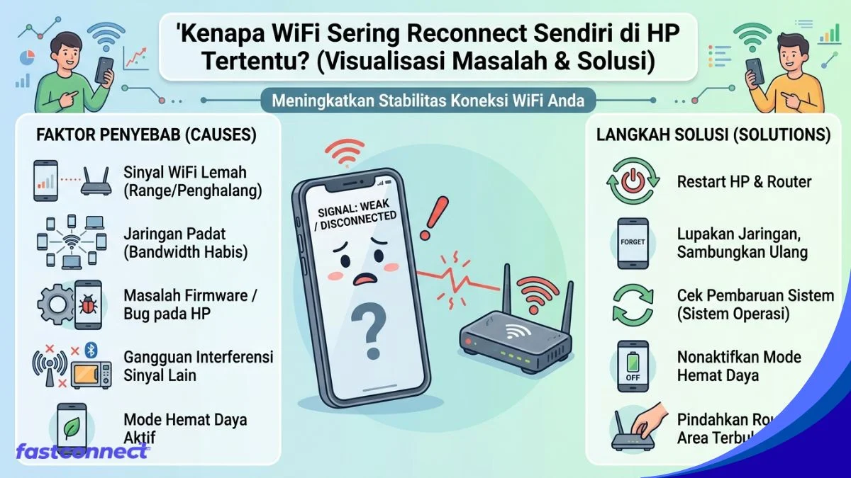 Kenapa WiFi Sering Reconnect Sendiri di HP Tertentu?