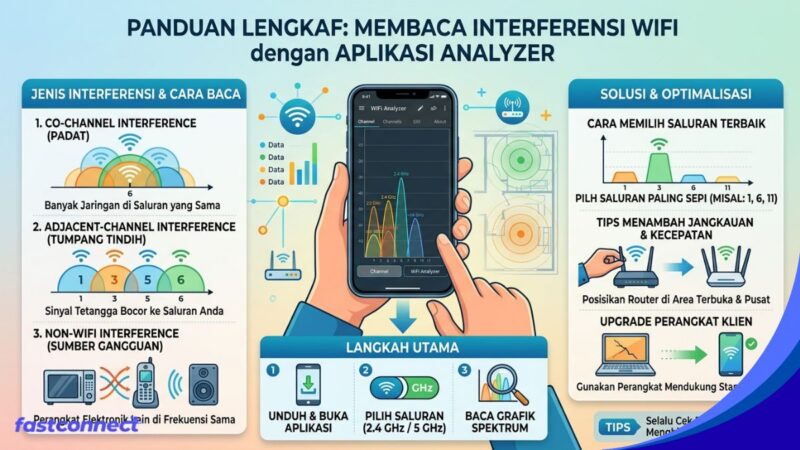 Panduan Lengkap Cara Membaca Interferensi WiFi dengan Aplikasi Analyzer untuk Koneksi Anti-Lemot