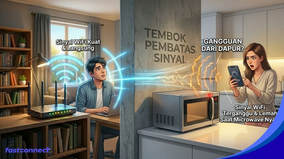pengaruh microwave terhadap jaringan wifi di rumah